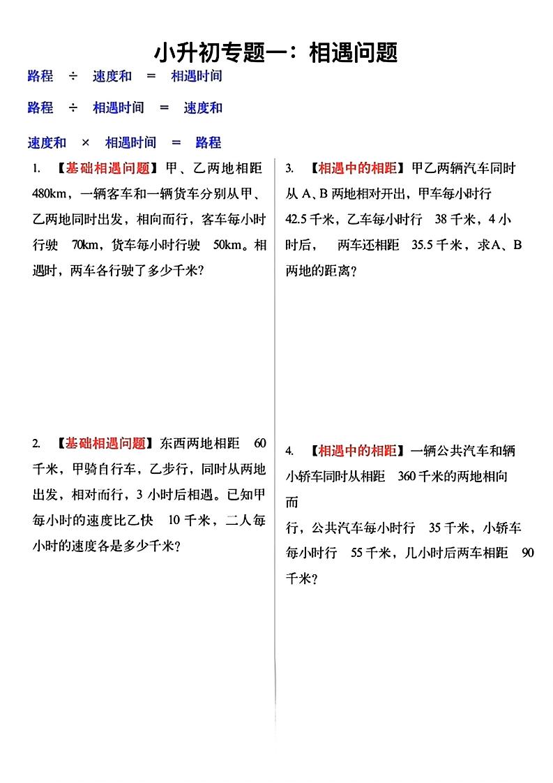 六年级下数学小升初必考应用题12大专题练习 - 奥一学习网 WWW.AYW.CC