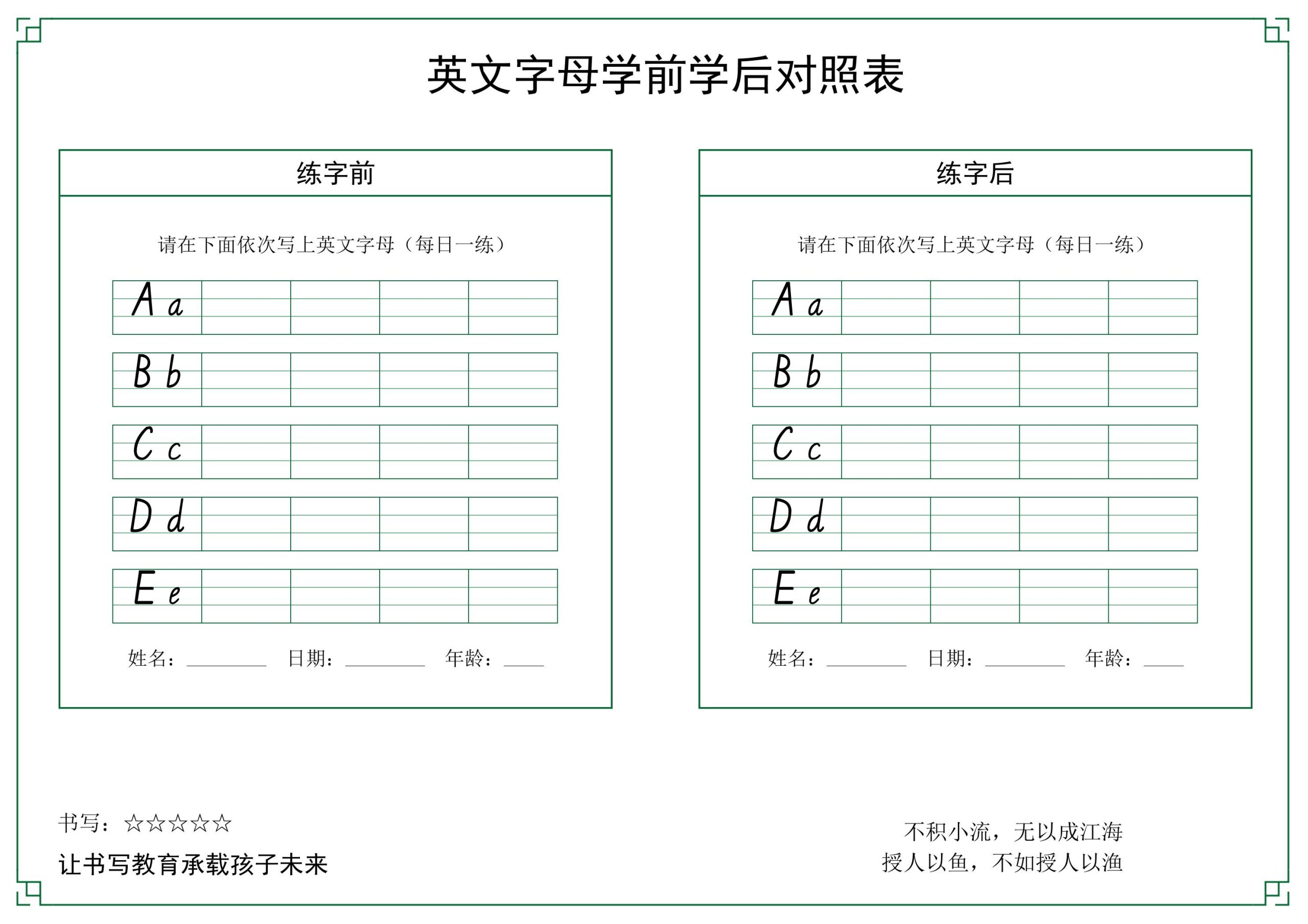 26个英文字母手写体字帖-六上英语 - 奥一学习网 WWW.AYW.CC
